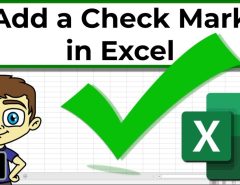 How do I insert a tick or check box in Excel?