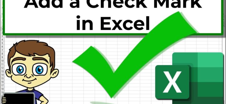 How do I insert a tick or check box in Excel?